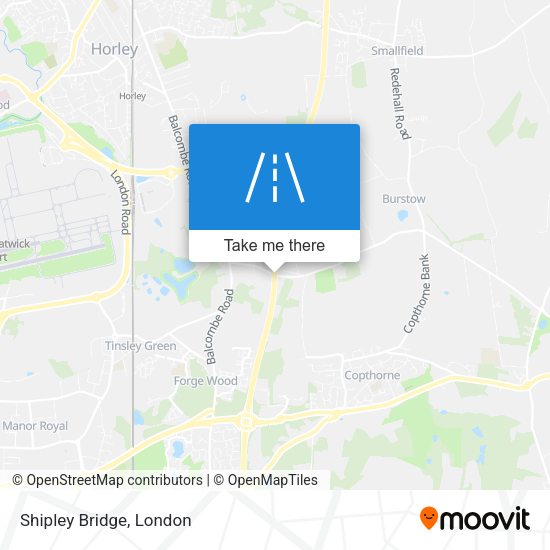 Shipley Bridge map