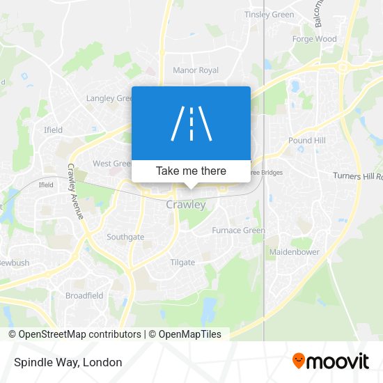 Spindle Way map