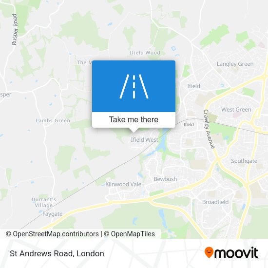 St Andrews Road map