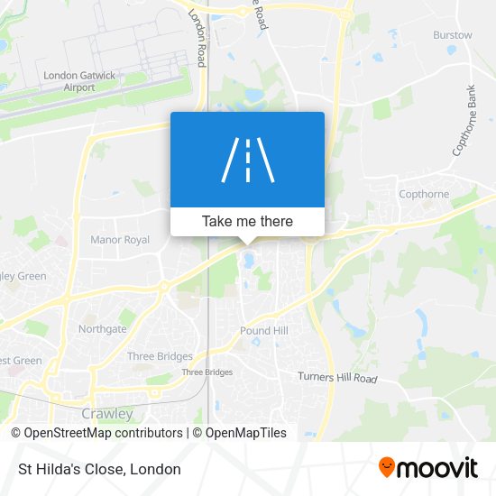 St Hilda's Close map