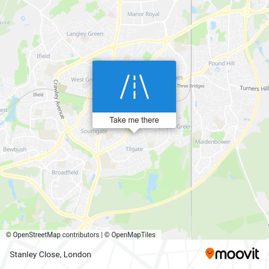 Stanley Close map