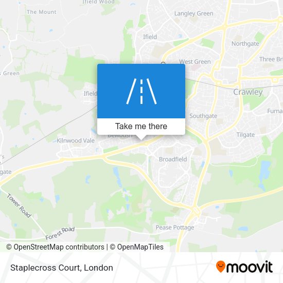 Staplecross Court map