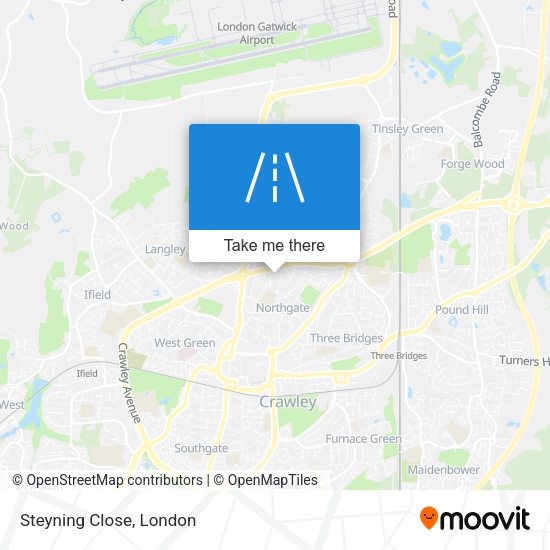 Steyning Close map