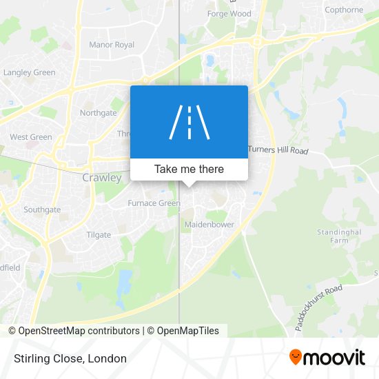 Stirling Close map