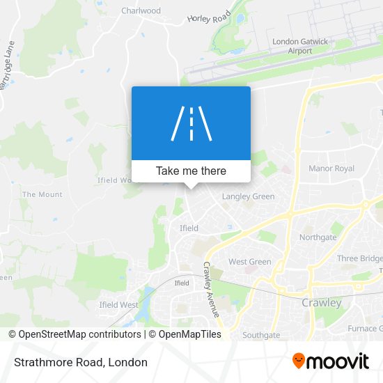 Strathmore Road map