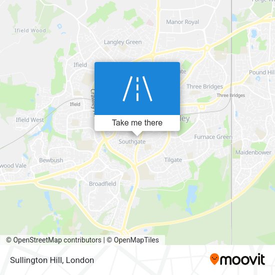 Sullington Hill map