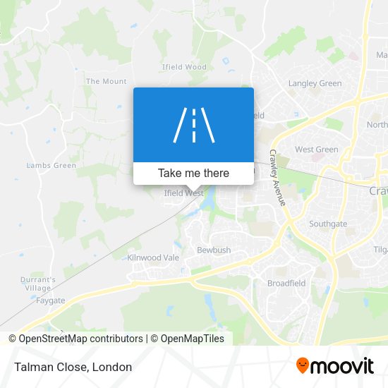 Talman Close map
