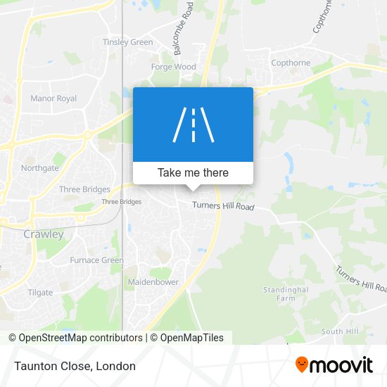 Taunton Close map