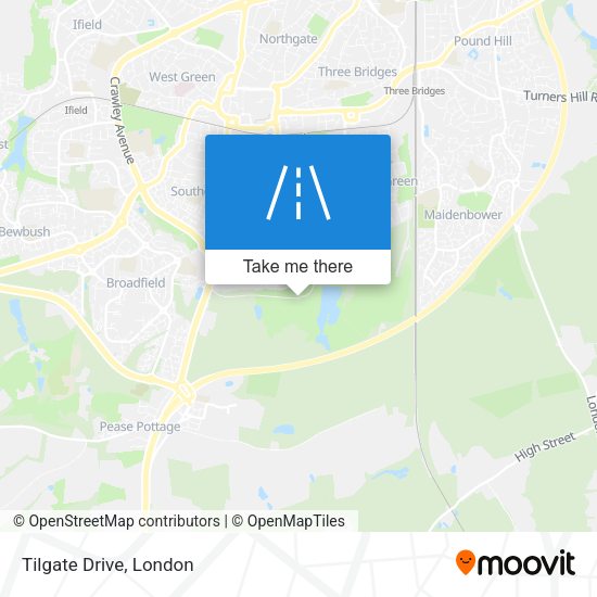 Tilgate Drive map