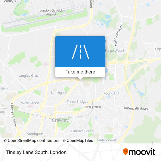 Tinsley Lane South map