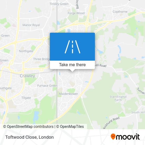 Toftwood Close map