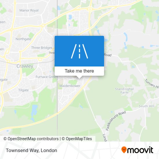 Townsend Way map