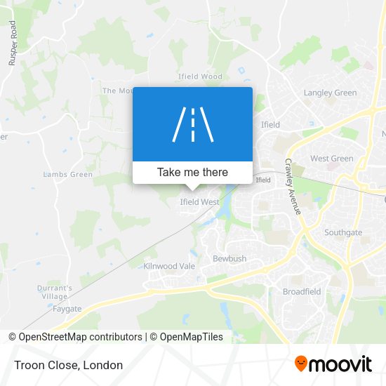 Troon Close map