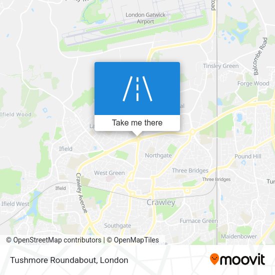 Tushmore Roundabout map