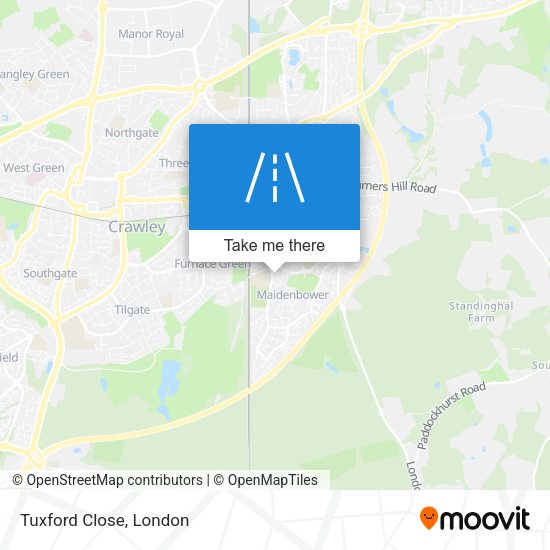 Tuxford Close map