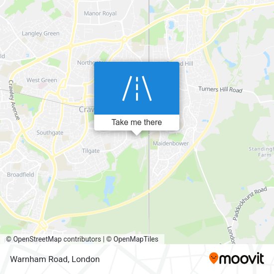 Warnham Road map