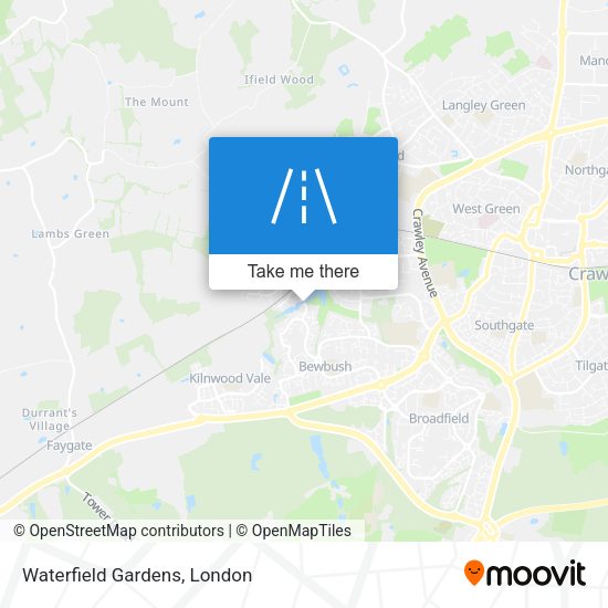 Waterfield Gardens map
