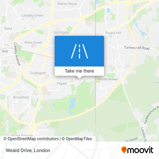 Weald Drive map