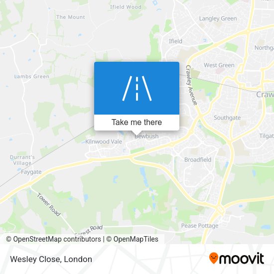Wesley Close map