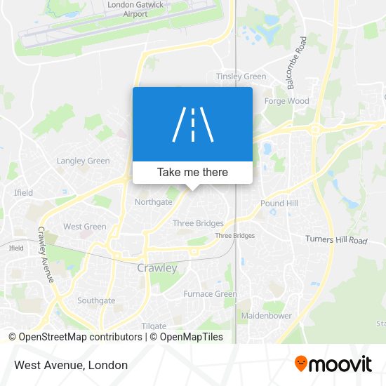 West Avenue map