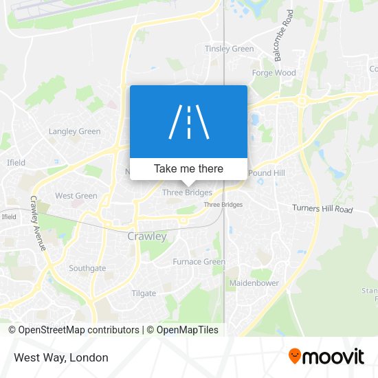 West Way map