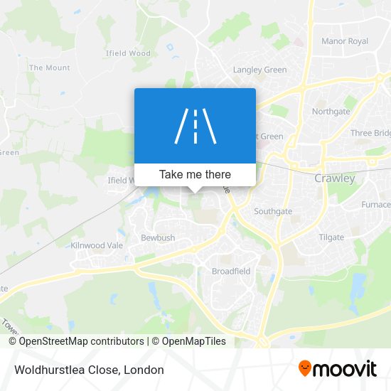 Woldhurstlea Close map