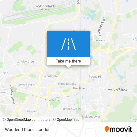 Woodend Close map