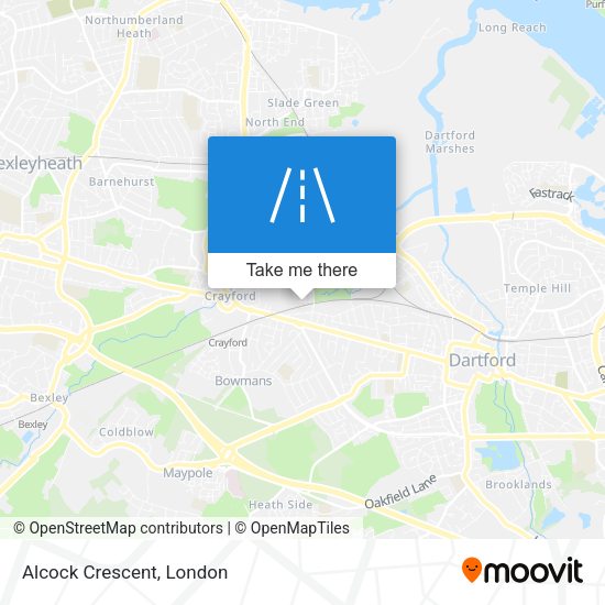 Alcock Crescent map