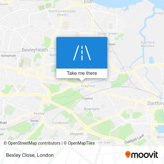 Bexley Close map