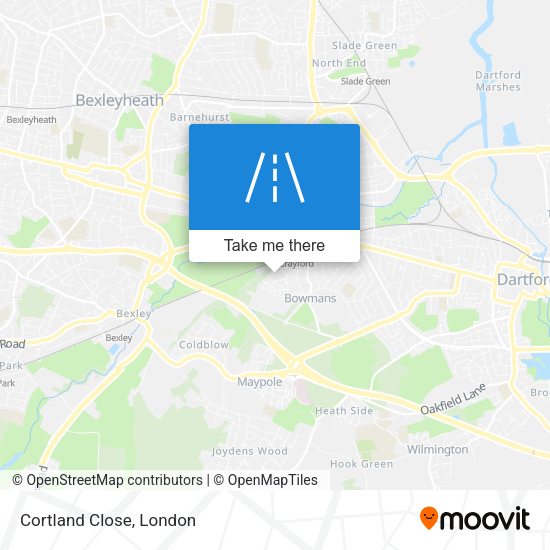 Cortland Close map