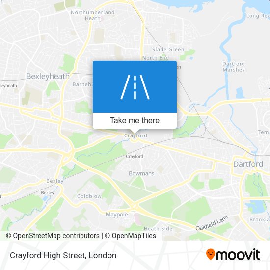 Crayford High Street map