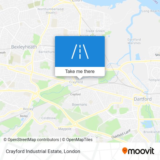 Crayford Industrial Estate map