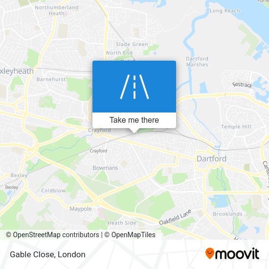 Gable Close map