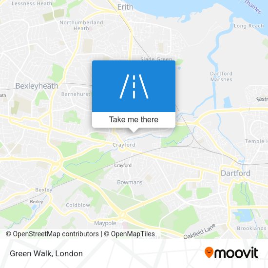 Green Walk map