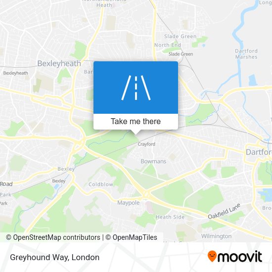 Greyhound Way map