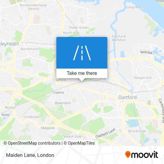Maiden Lane map