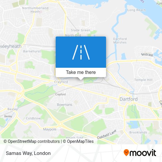 Samas Way map