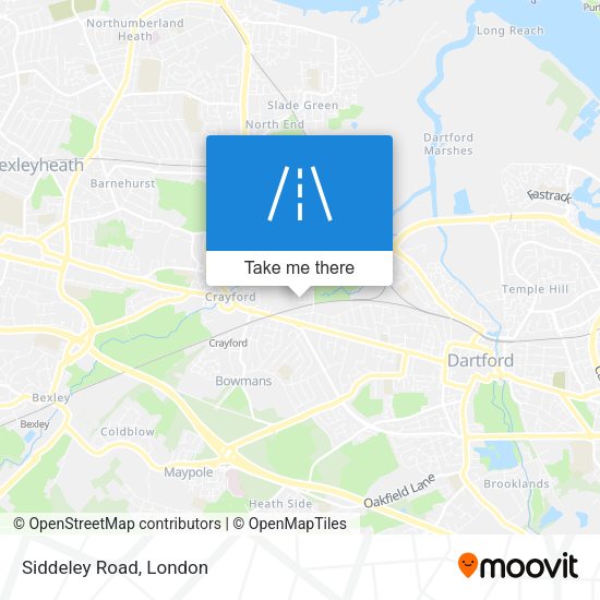 Siddeley Road map