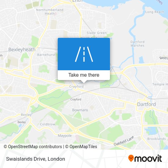 Swaislands Drive map