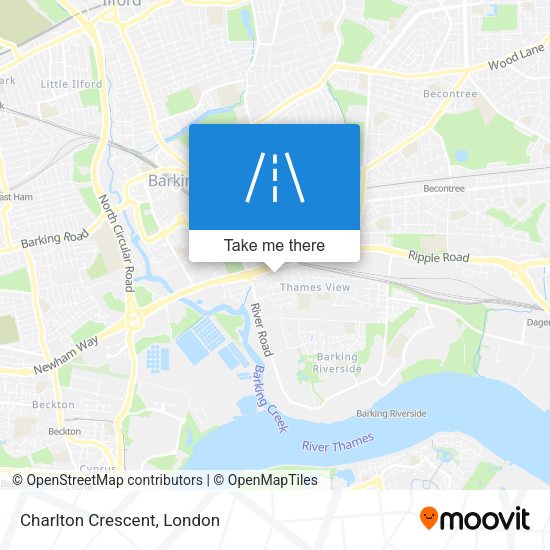 Charlton Crescent map