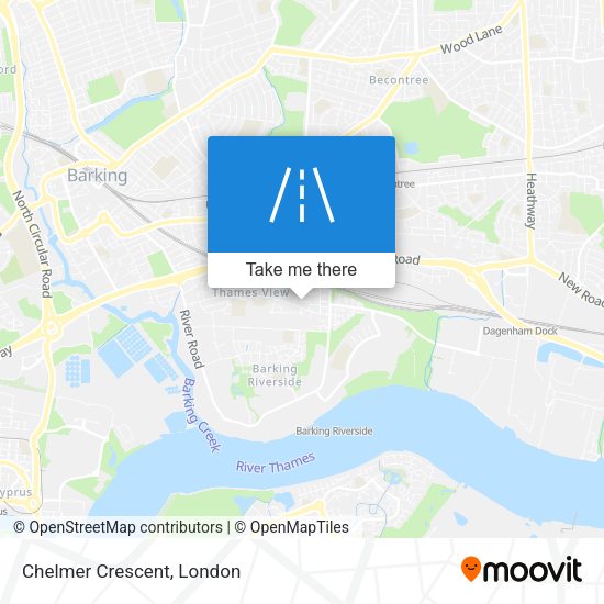 Chelmer Crescent map