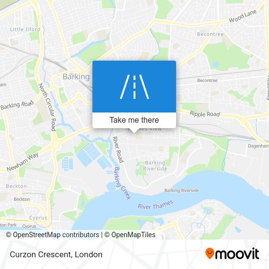 Curzon Crescent map