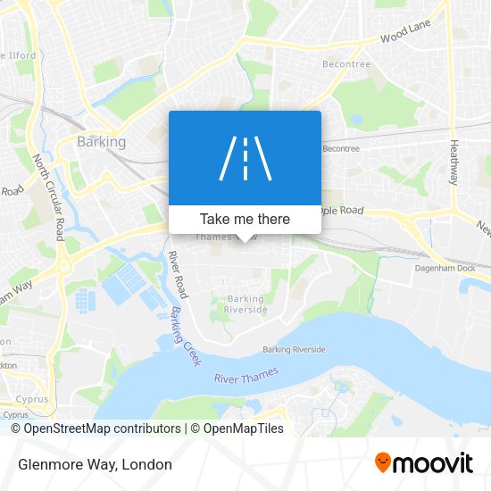 Glenmore Way map