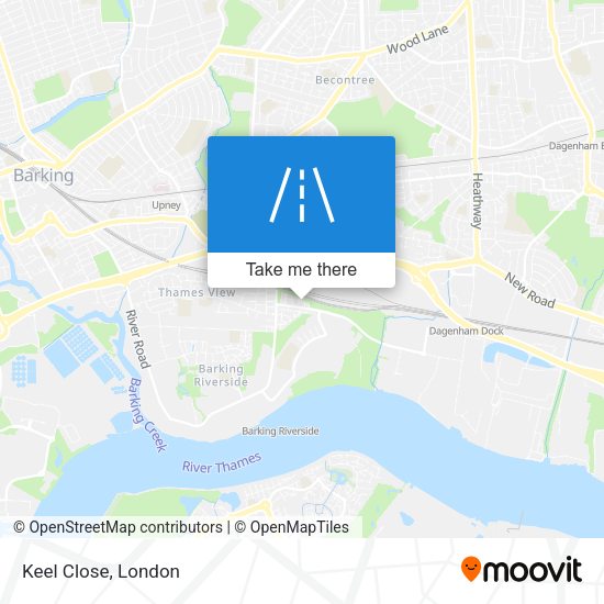 Keel Close map