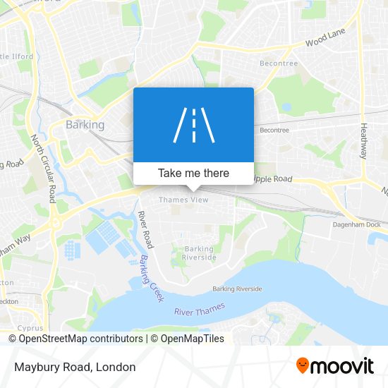 Maybury Road map