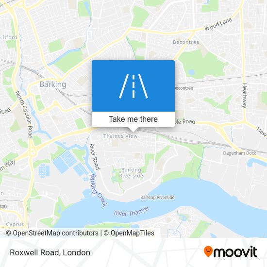 Roxwell Road map