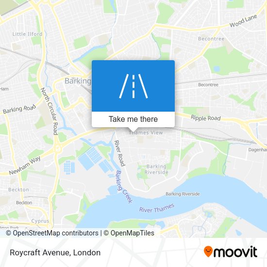 Roycraft Avenue map