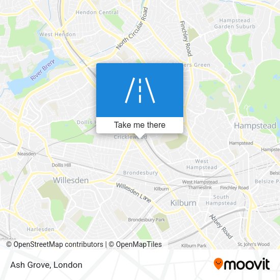 Ash Grove map