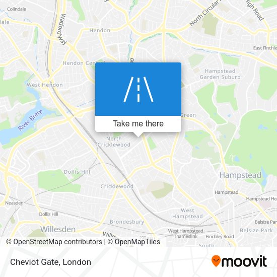 Cheviot Gate map