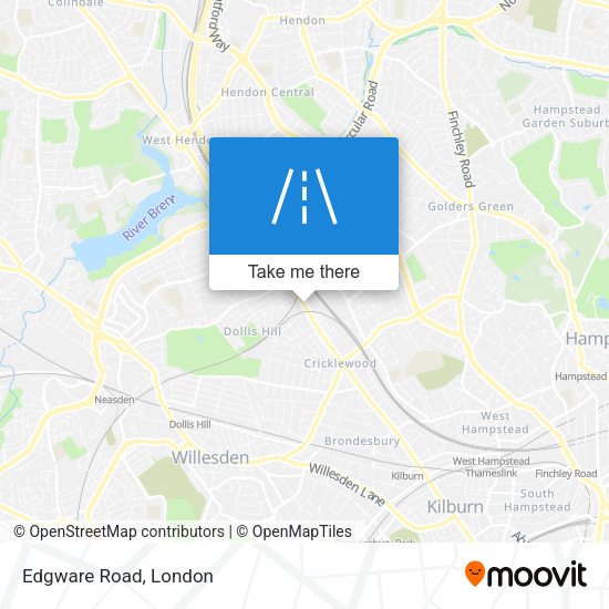 Edgware Road map